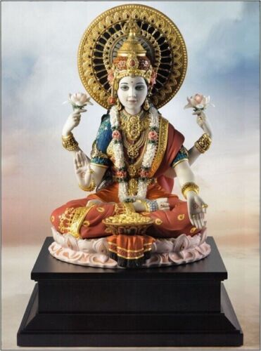 Lladro Lakshmi High Porcelain Sculpture - Limited Edition-Retired