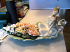 Lladro 1866 River of Dreams Flower Leaf Boat Figure Francisco Pelope LTD Edition