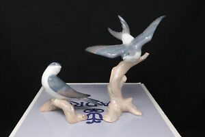 MINT IN BOX Lladro Two Hearts United #6967 Figurine 2 Birds Swallows Martins