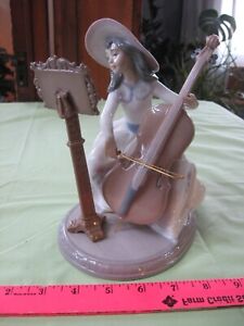 Rare And Collectible Lladro : Girl Playing Cello Value Guide