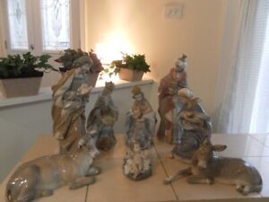 LLADRO NATIVITY SET 1386-1425 OLD & RARE 8 PIECES MINT CONDITION!!!