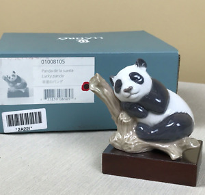 LLADRO リヤドロ　Lucky Panda 元箱台付き　※絶版 未使用保管品 LLADRO リヤドロLucky Panda 元箱台付き※絶版 未使用保管品