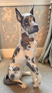 Lladro Great Dane 6558 1997 Retired 18” Tall Perfect Condition Jose Luis Alvarez