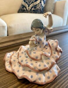 Rare Retired Lladro Porcelain Figurine Spanish Dancer/Dance Pose #5390 MINT