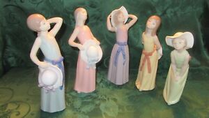 リヤドロ　MUCHACHA PAMELA MIMOSA CINDY Lladro Muchacha Pamela Mimosa Cindy Figurine | eBay