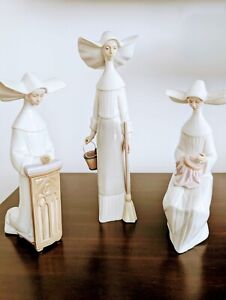lladro figurines collectibles- Beautiful Nuns