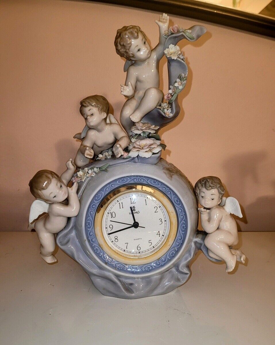 Rare And Collectible Lladro : Angelic Time Clock Value Guide
