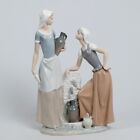 NAO by LLADRO Two Girls by Well with Watering Jugs TALKING. 15.5” Porcelain