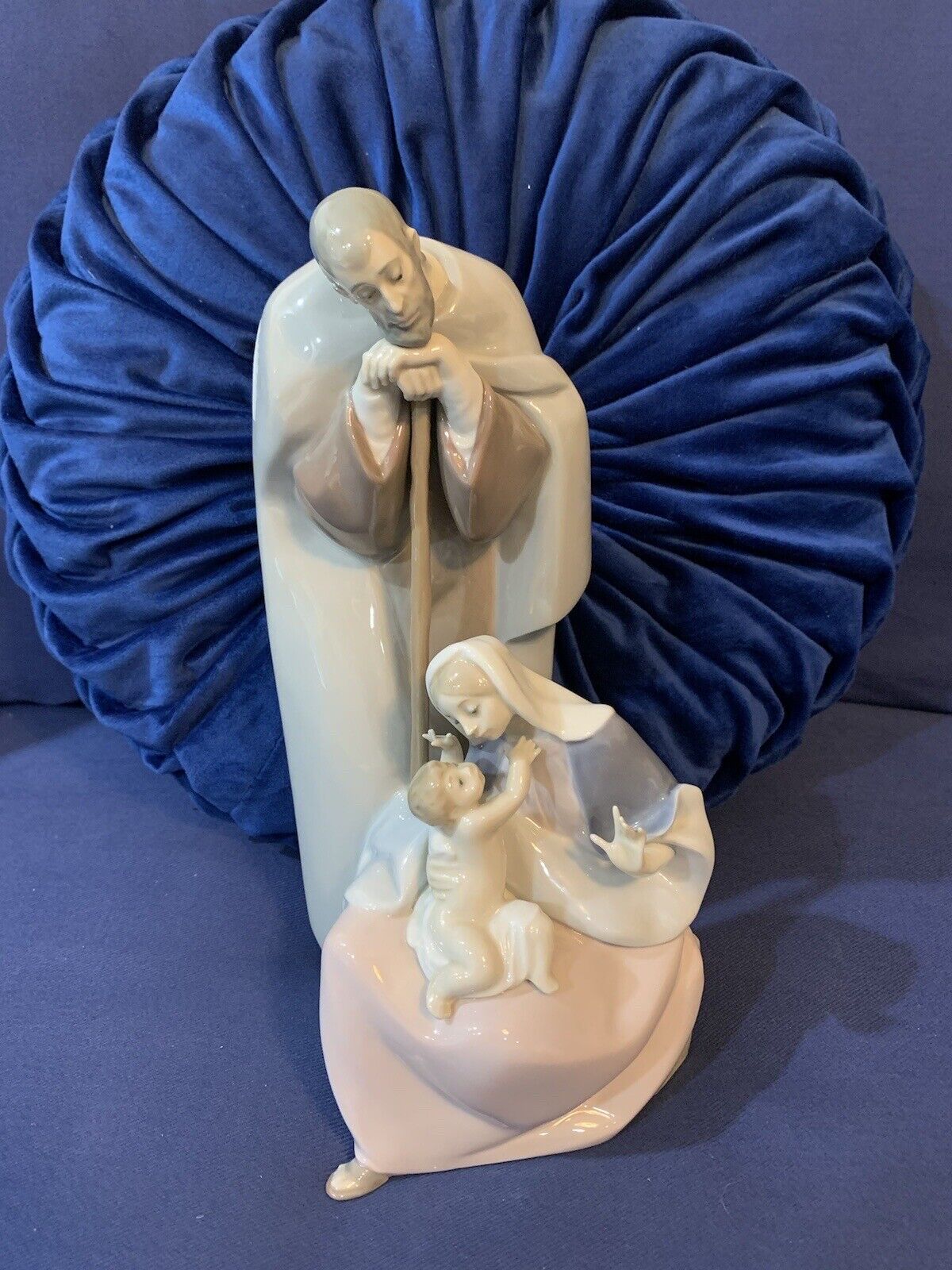Lladro 1499 Blessed Family Baby Jesus Mary & Joseph Porcelain Figurine 031631