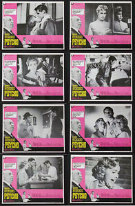 PSYCHO ANTHONY PERKINS JANET LEIGH HITCHCOCK HORROR RARE 1969 LOBBY CARD SET