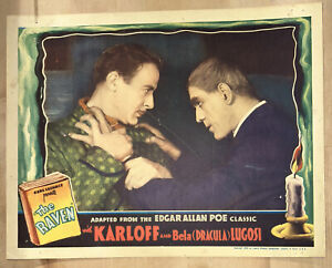 The Raven 1935 Lobby Card Karloff Lugosi