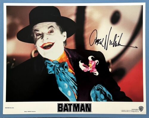 Jack Nicholson Original Signed 11x14 Lobby Card The Joker 1989 Film Batman * PSA