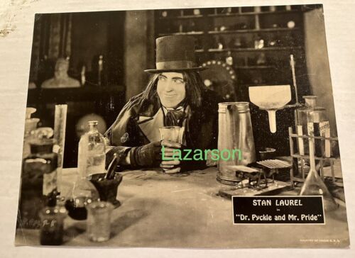 STAN LAUREL 2 DIFF DR PYCKLE & MR PRIDE ORIG RARE LOBBY CARDS 1925 OLIVER HARDY