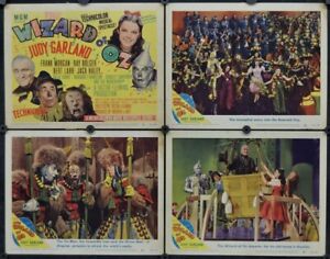 THE Wizard Of Oz R1949 ORIGINAL 11X14 LOBBY CARD SET JUDY GARLAND FRANK MORGAN