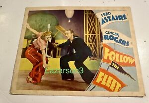 FOLLOW THE FLEET LOBBY CARD FRED ASTAIRE GINGER ROGERS DANCING 36 IRVING BERLIN