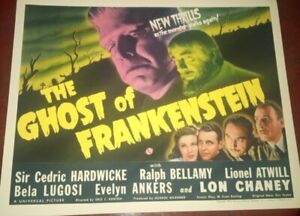 Ghost Of Frankenstein Original 11×14 Lobby Cards