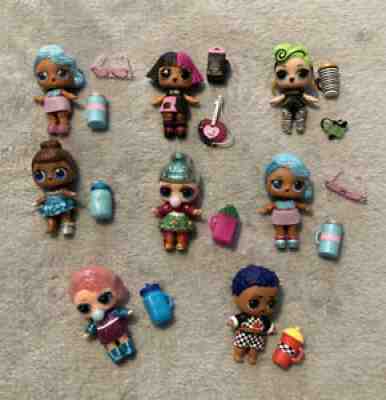 LOL Surprise Dolls Bundle Bhaddie Tinsel Metal Babe Snow Leopard etc (11)