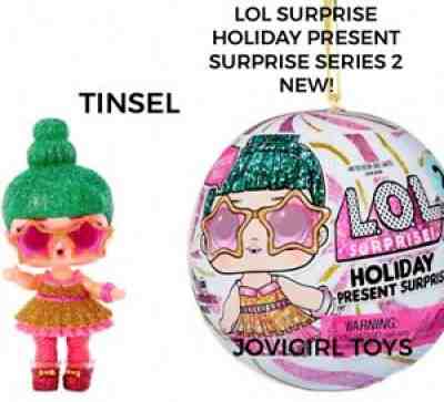 LOL SURPRISE HOLIDAY PRESENT SURPRISE DOLL TINSEL! 2021 SERIES 2 FREE SHIPPING!