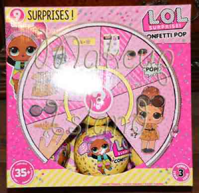 NEW LOL Surprise CONFETTI POP Series 3 Wave 1 Full Case of 18 Big Sister Dolls