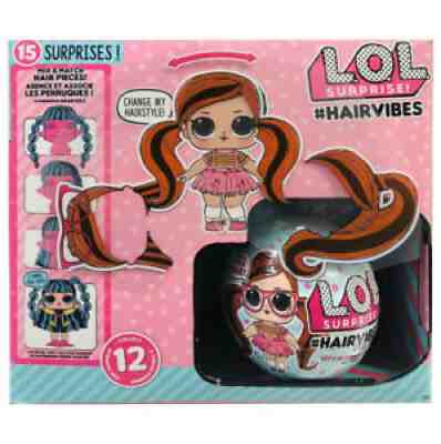 LOL SURPRISE HAIRVIBES - FULL CASE BOX OF 12 BALLS WITH BOX - REAL AUTHENTIC NEW