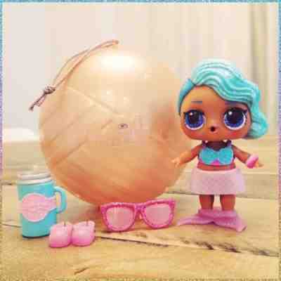 New LOL Surprise SPLASH QUEEN Bling Series Mermaid Doll ULTRA RARE GOLD~Sealed!