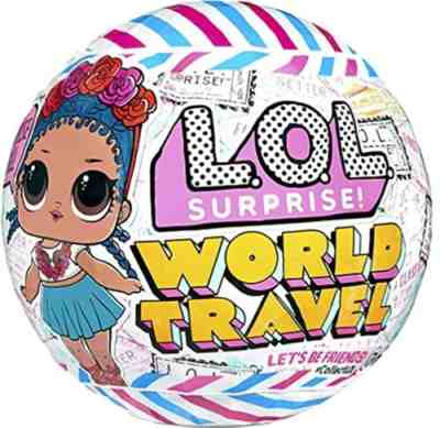 LOL Surprise World Travel Dolls with 8 Surprises Including Doll, Fashions