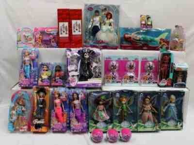 Barbie/Doll Lot of 29: Pearl Princess, LOL Surprise, Disney Fairies & More NR