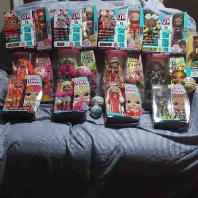 lol surprise omg fashion dolls lot Series one family McaÂ 