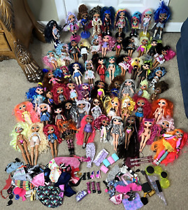 Lot of 61 Vintage LOL Surprise 9” OMG Fashion MGA Big Little Sister Doll Clothes