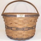 Vintage 1985 Edition Longaberger Apple Basket J.W. Collection Woven Bushel