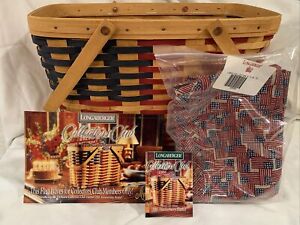 Longaberger 25th Anniversary Basket 1998 Collectors Club Liner Protector NIB