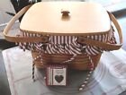 1995 Longaberger Sweetheart Precious Treasures Hostess Basket Set w Lid + Xtras