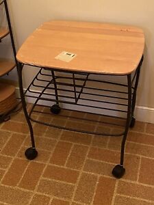 Longaberger Wrought Iron Hostess File Basket Stand w/ Shelf NEW