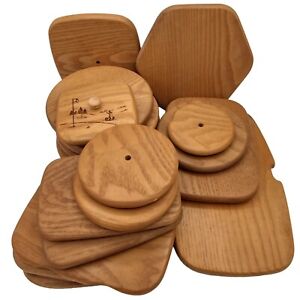 Lot of 18 KS Lanam Co Longaberger Lids Seymour Indiana Various Sizes Wooden