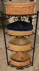 LONGABERGER CORNER 4 SHELF WROUGHT IRON