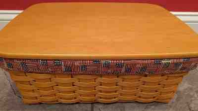 Longaberger Medium Storage Solutions OTE Liner in Old Glory #20765140 New 