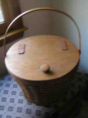 Vintage Longaberger 1986 Sewing Basket - Large