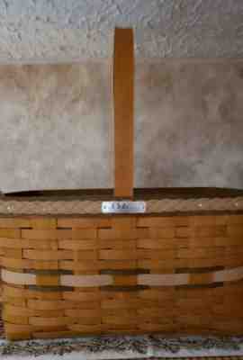 Longaberger RARE LAST ONE MADE 2017 Collector Club Member Basket & Protector