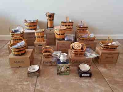 Longaberger Collectors Club JW MINIATURE BASKETS SERIES ( ALL 12 ) NEW/ITB