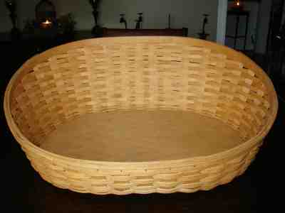 Rare 2006 Longaberger Basket Dog Cat Pet Bed Signed by Gary Longaberger