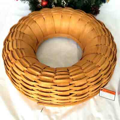 Wreath Basket Protector Pine Decoration Longaberger Warm Brown NEW