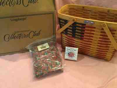 Longaberger 1998 Collectors Club 25th Anniversary Basket 12297