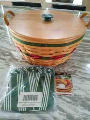 Longaberger 1999 Holiday Hostess Pinecone Basket Combo MINT condition FREE SHIP!