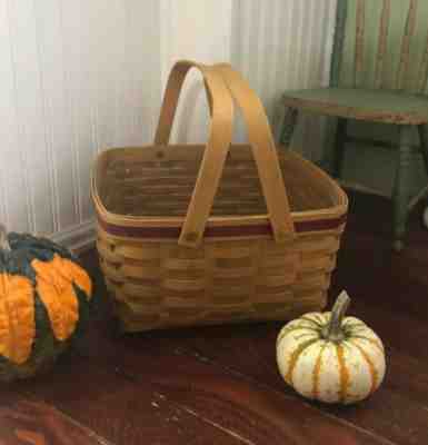 Longaberger Basket 2003 PICNIC, Large CAKE OR PIE CARRIER Protector Signed
