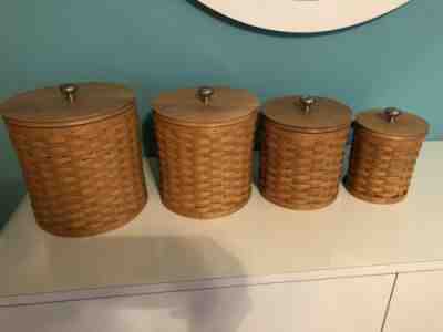 LONGABERGER CANISTER BASKET SET - SET OF 4