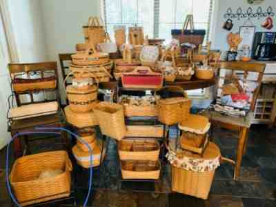 Longaberger Baskets, Wrought Iron, Accessories & More! Huge lot!!!