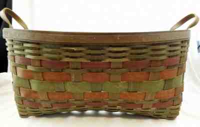 Longaberger American Craft Traditions Harvest Weave Blanket Basket and Protector