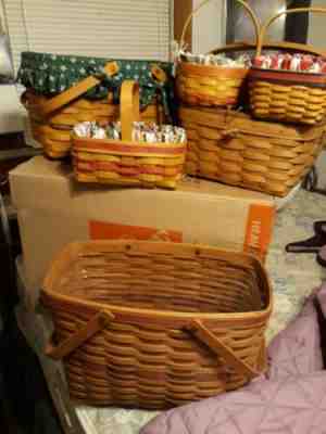 Longaberger basket lot of 6