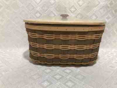 Longaberger COLLECTOR’S CLUB HAYFIELDS Basket w/ Lid & Protector EASTER 2016