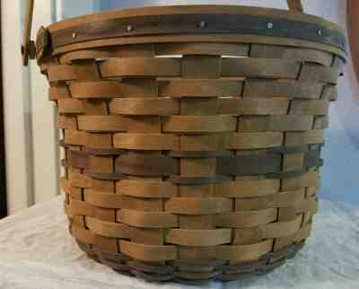 Vintage 1985 Longaberger JW Collection APPLE BASKET Large Fruit - FREE SHIP!